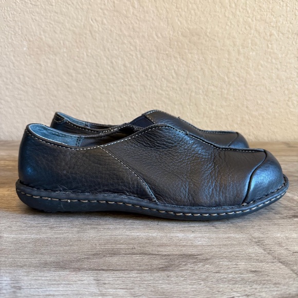 Hush Puppies Steel Toe Black Leather Loafers Slip Resistant ASTM F2413-11 Size 9 - Picture 4 of 11